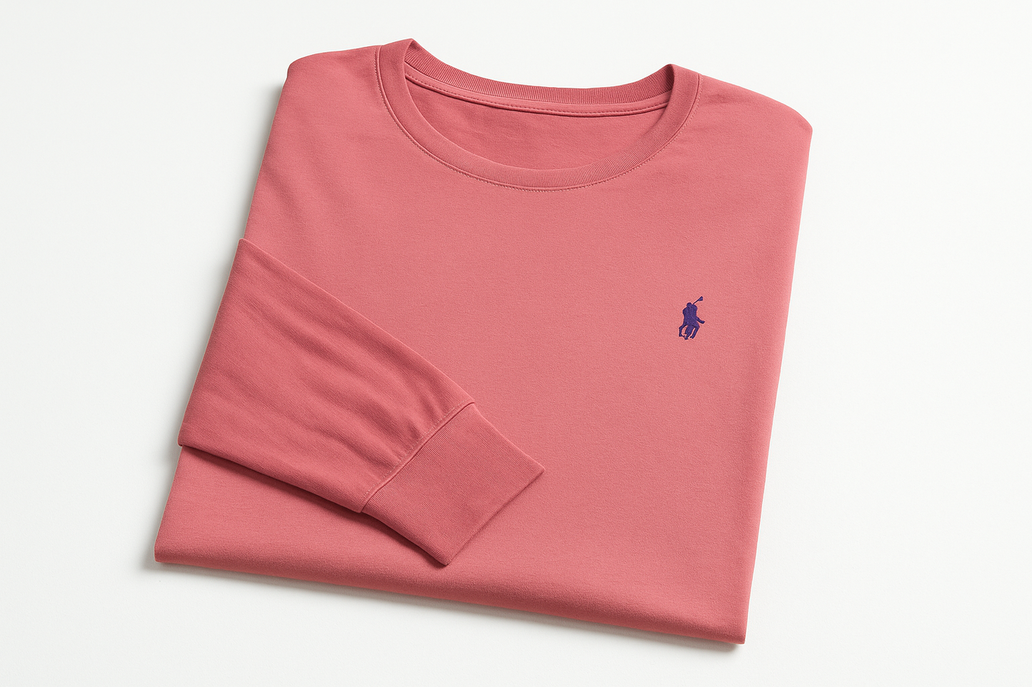 Folded three-quarter view