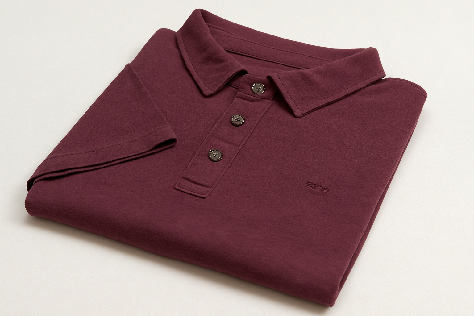 Folded three-quarter view