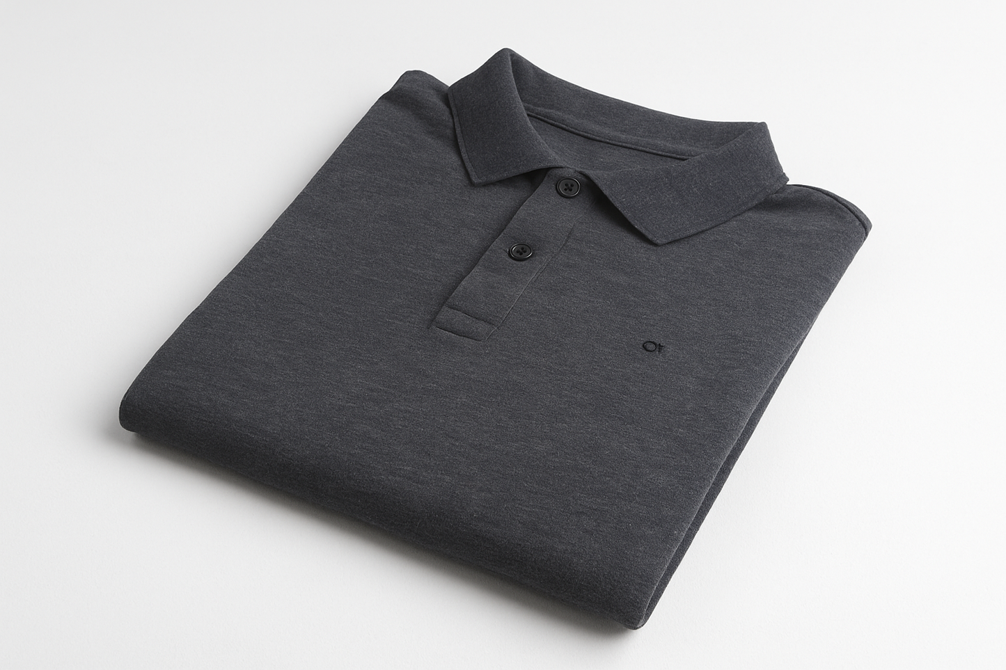 Folded three-quarter view