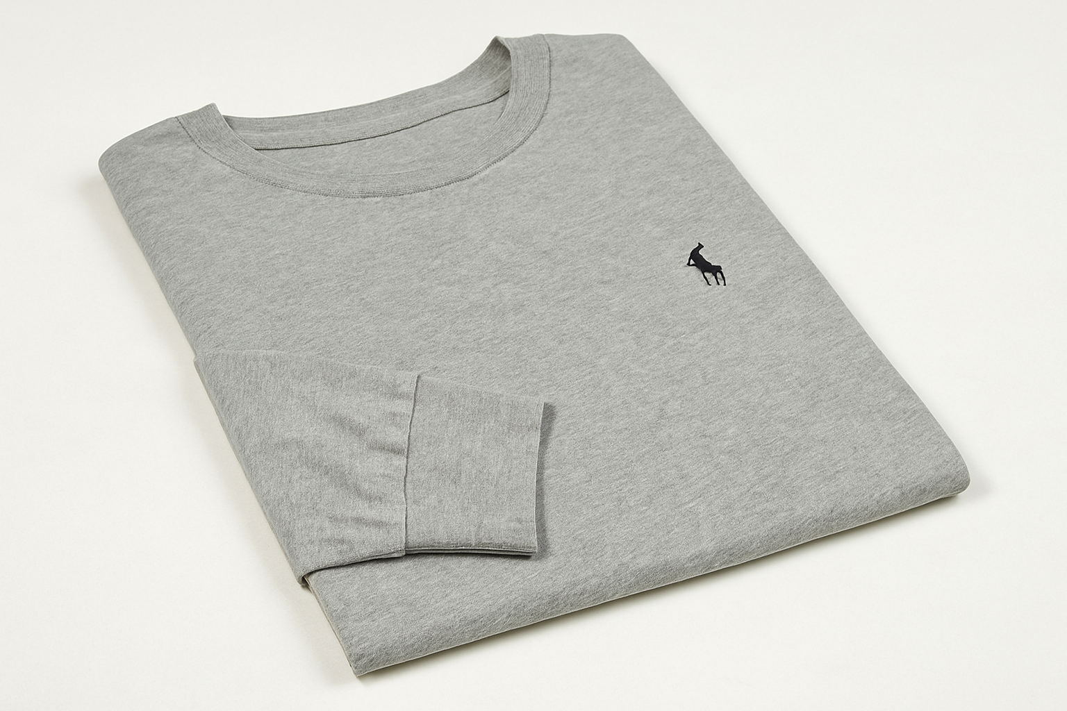 Folded three-quarter view