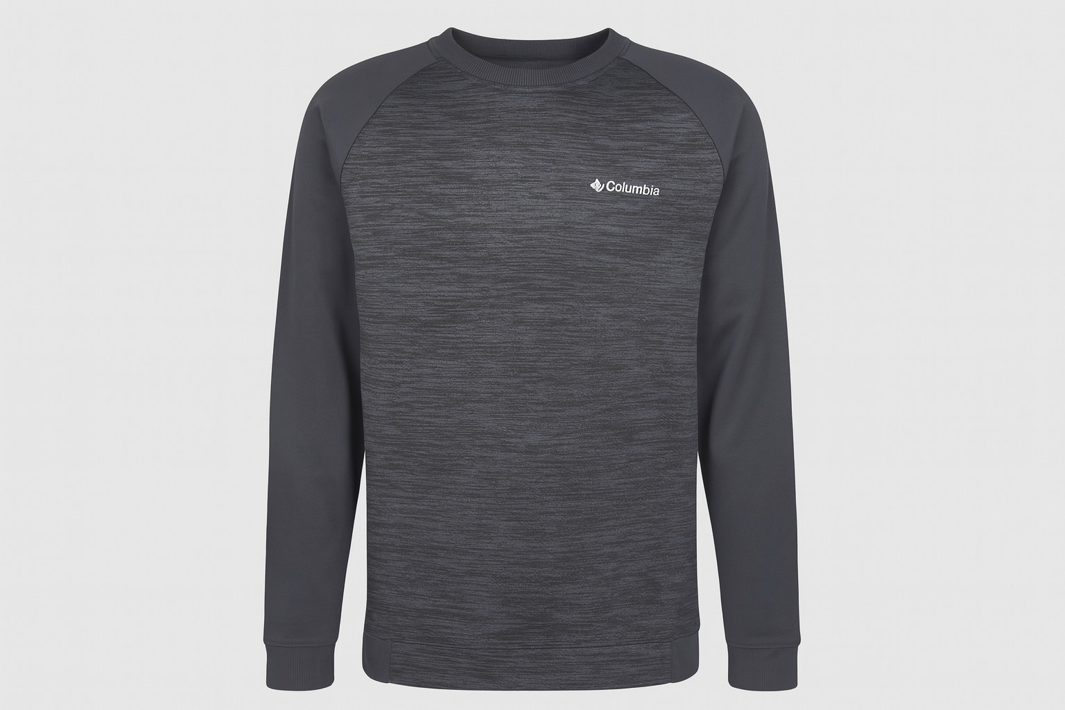 Ghost mannequin frontal Columbia degradado