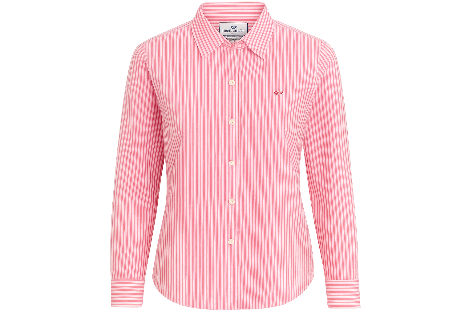 Ghost mannequin striped shirt