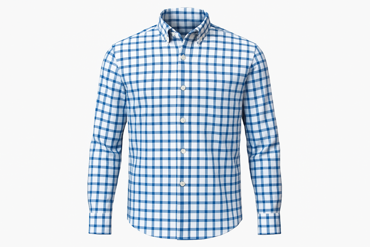 Ghost mannequin style shirt with matching pattern