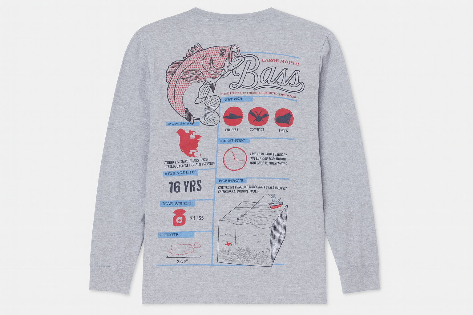 Ghost mannequin trasera Columbia pesca