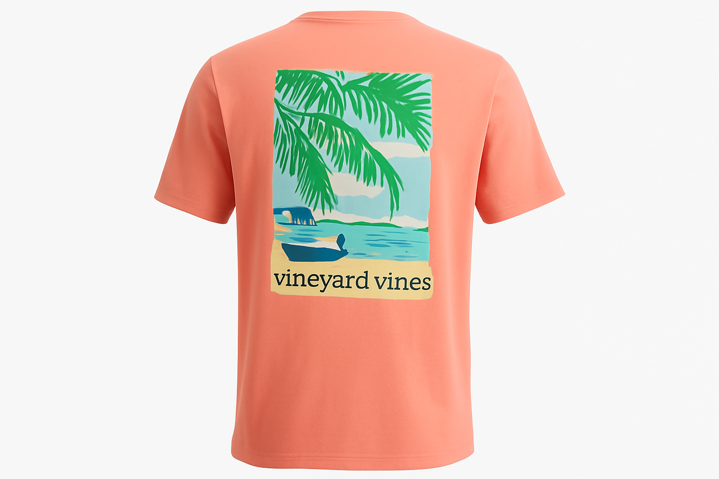 Ghost mannequin - Vista trasera con gráfico tropical