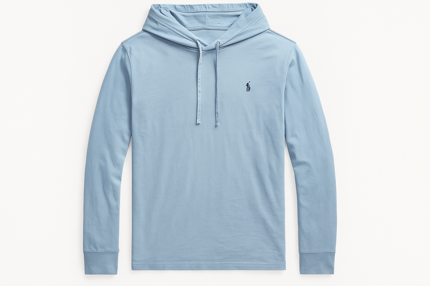 Hoodie Polo Ralph Lauren azul claro - Vista frontal plana