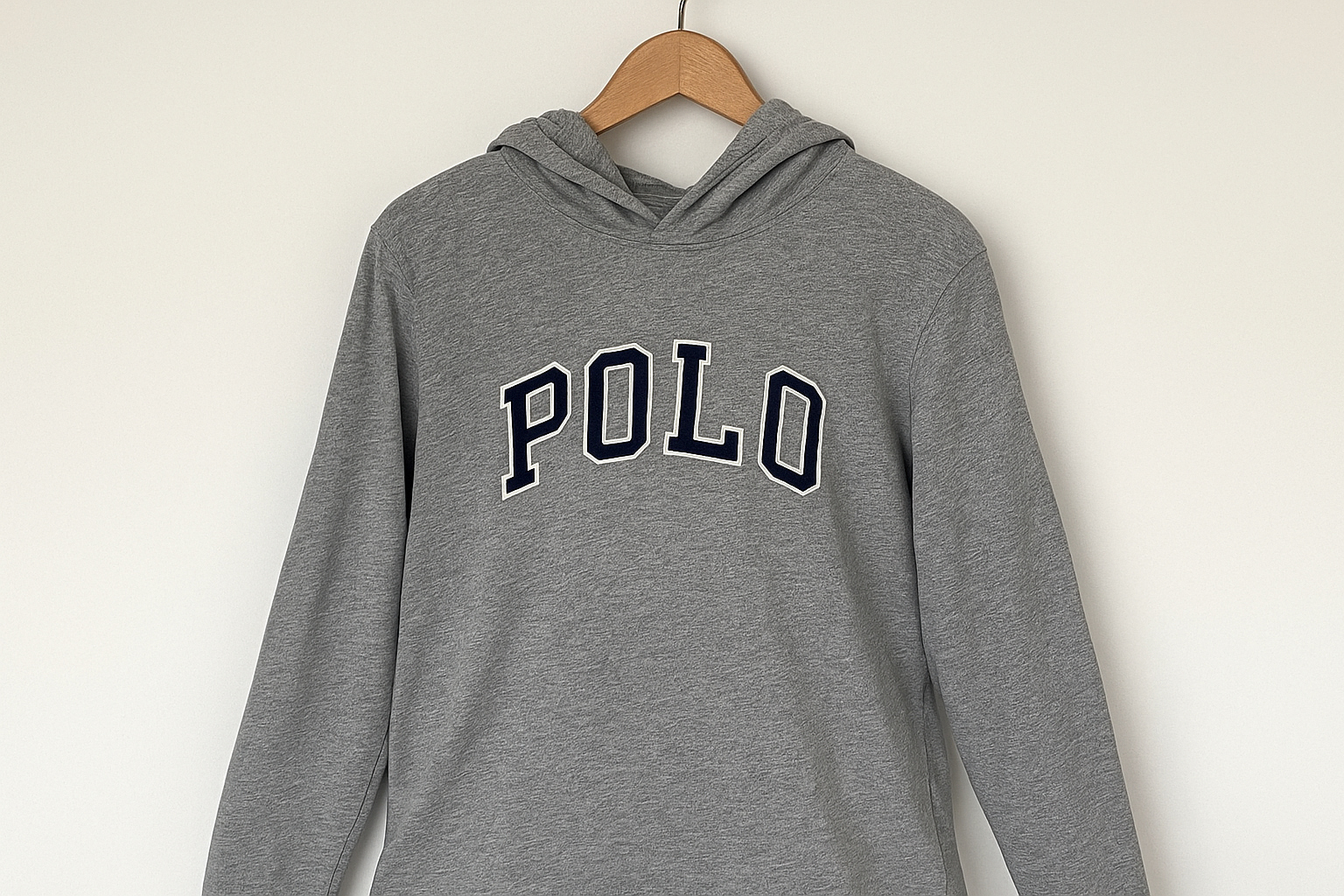 Hoodie Polo Ralph Lauren gris - Colgada en percha