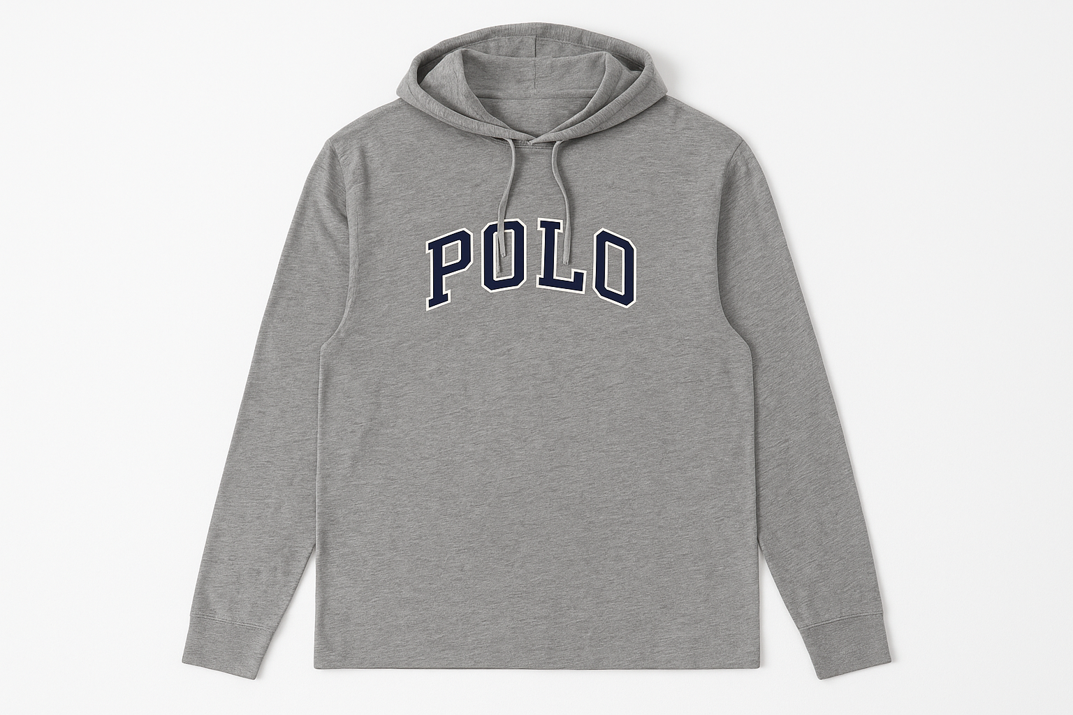 Hoodie Polo Ralph Lauren gris - Vista frontal plana