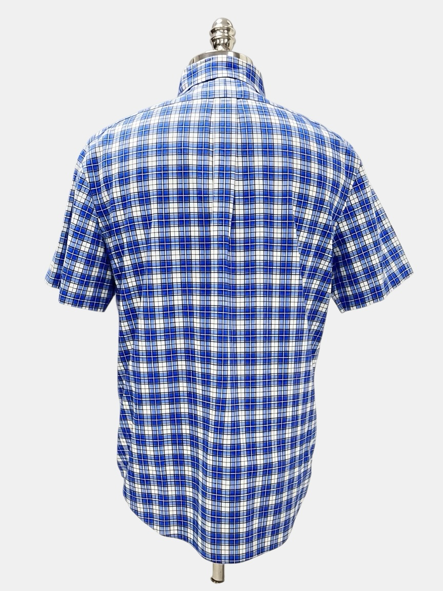 Camisa Polo Ralph Lauren 🏇🏼 de cuadros en azul, verde y blanco Talla L Entalle Clásico