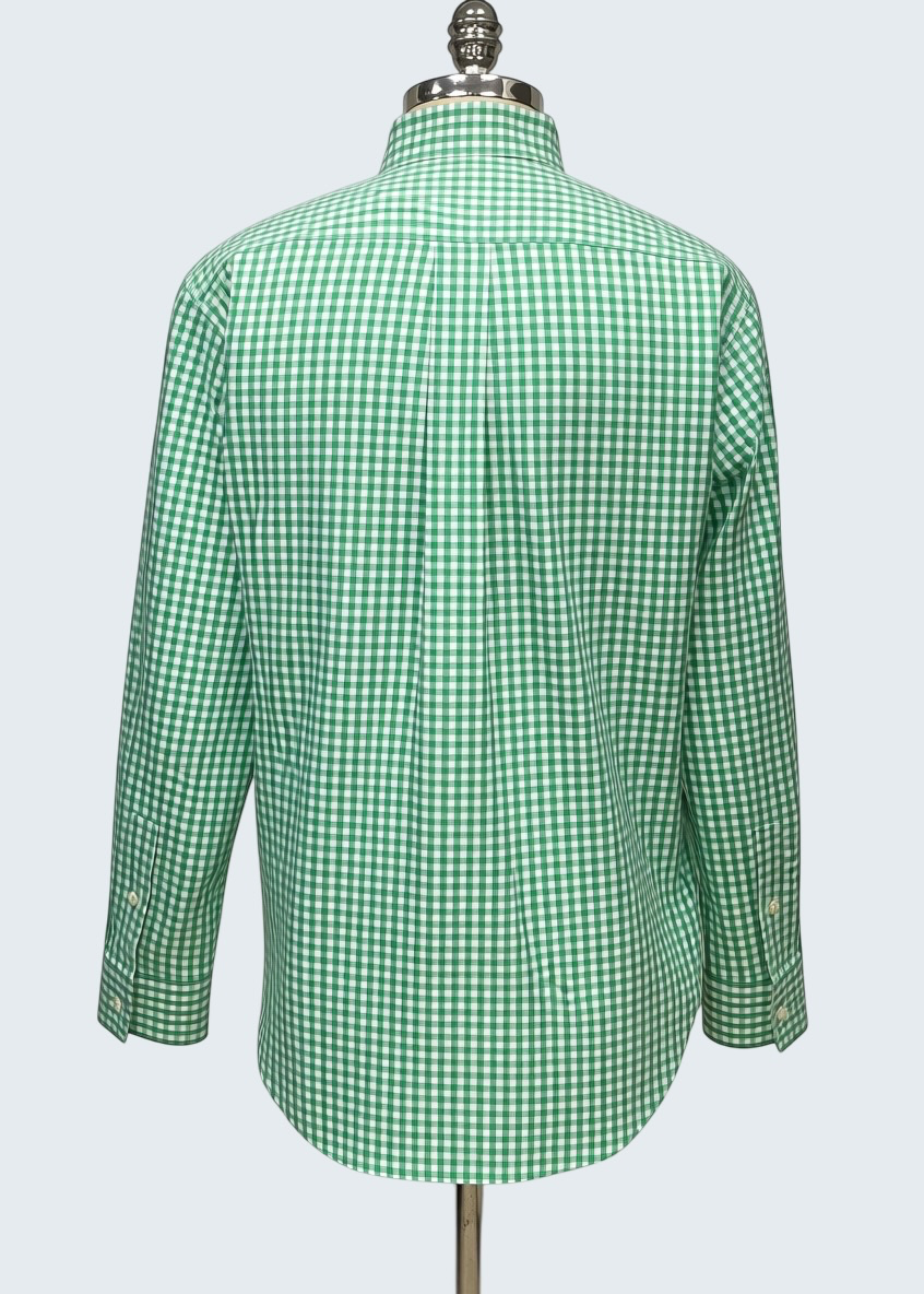 Camisa Vineyard Vines 🐳 de cuadros gingham verde y blanco Talla S Entalle Regular