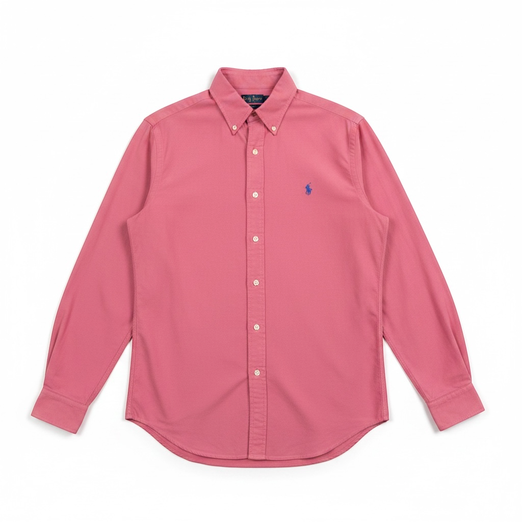 Camisa de botones Polo Ralph Lauren 🏇🏼 en color rosado magenta Talla XL Entalle Regular