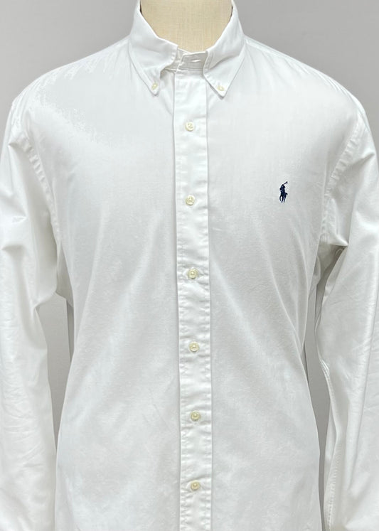 Camisa de botones Polo Ralph Lauren 🏇🏼  en color blanco Talla XL Entalle Regular
