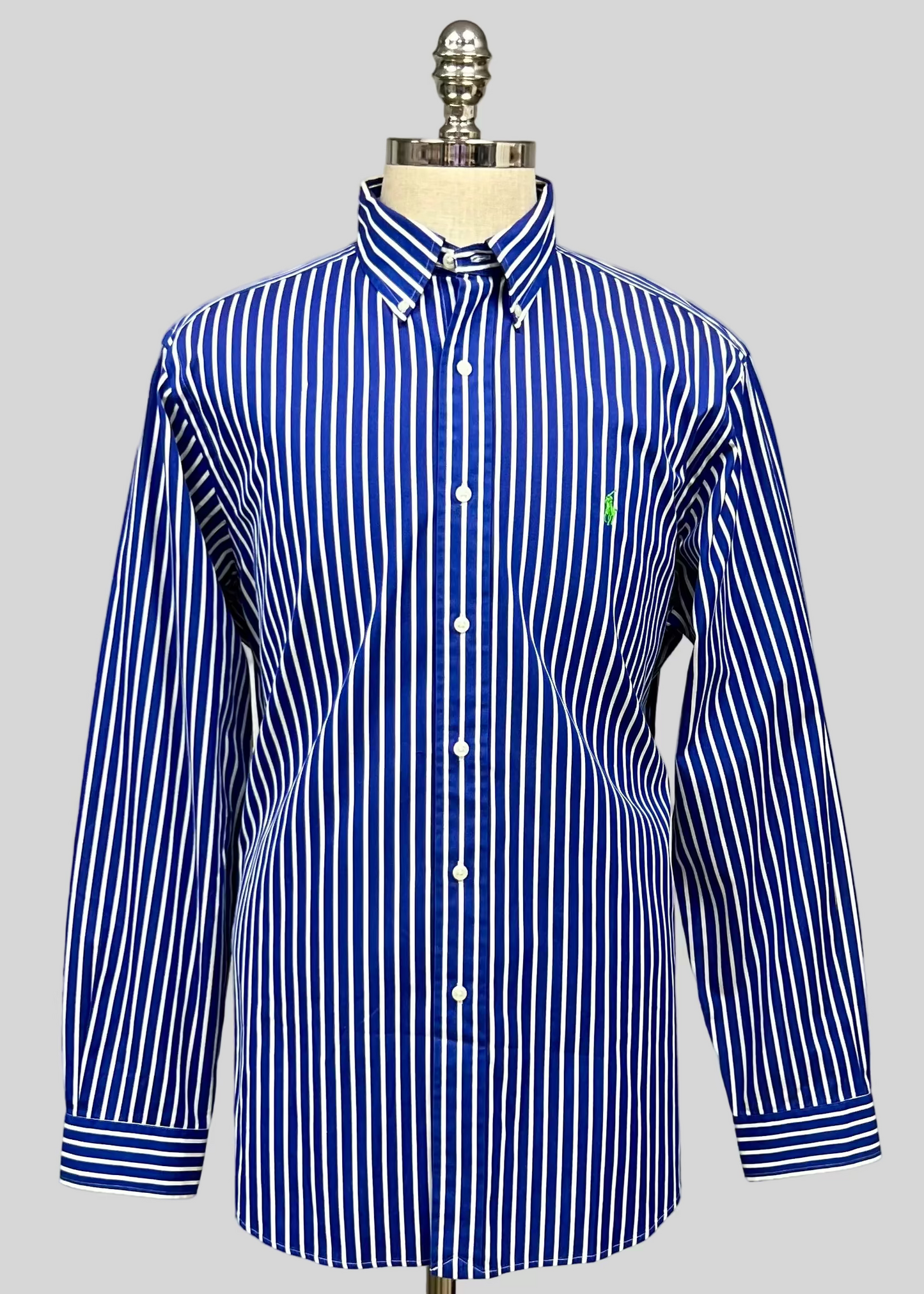Camisa de botones Polo Ralph Lauren 🏇🏼 color azul de rayas en color Blanco Talla XL Entalle Clásico