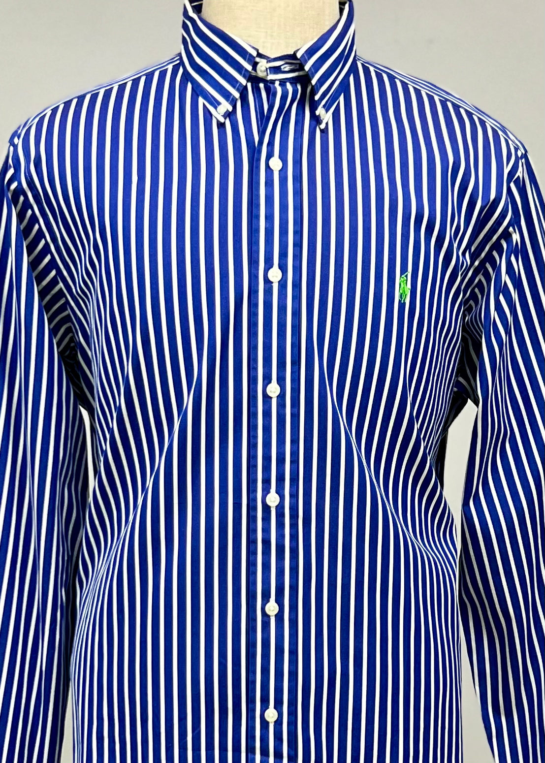 Camisa de botones Polo Ralph Lauren 🏇🏼 color azul de rayas en color Blanco Talla XL Entalle Clásico