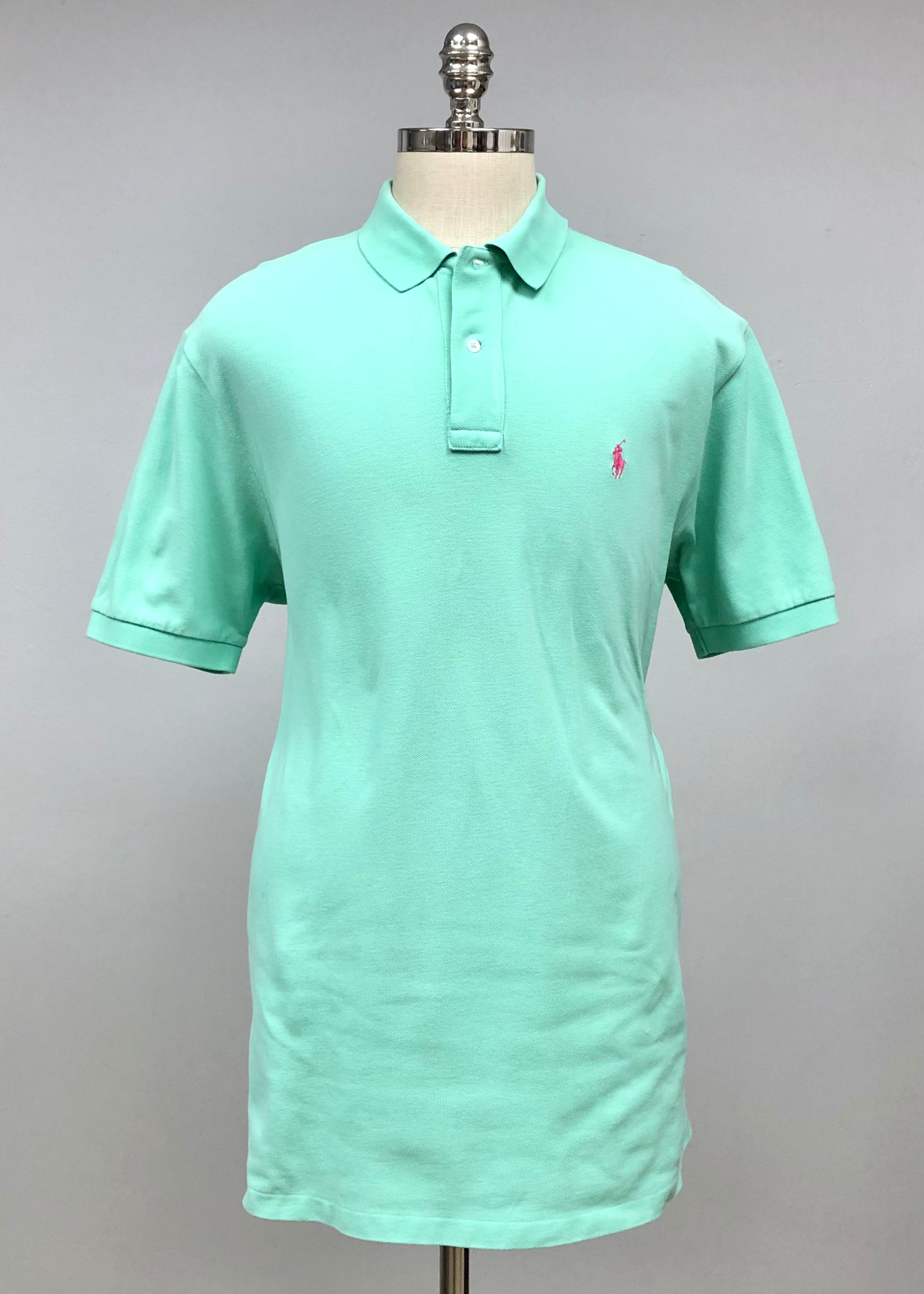 Camiseta Polo Ralph Lauren color turquesa Talla XL Entalle