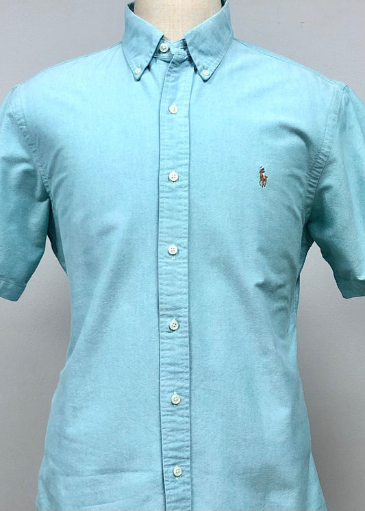 Camisa de botones en color turquesa Oxford Polo Ralph Lauren 🏇🏼 Talla L Entalle Regular