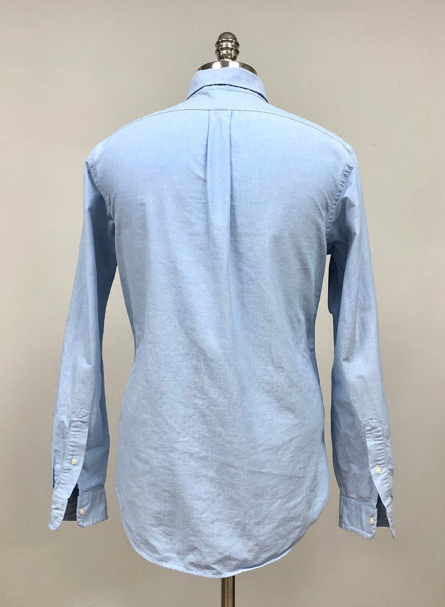 Camisa de botones Polo Ralph Lauren 🏇🏼 Oxford en color celeste Talla L Entalle Clásico