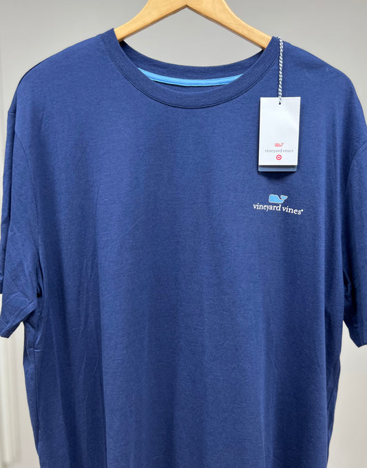 Camiseta cuello Redondo Vineyard Vines 🐳 color azul Talla XL