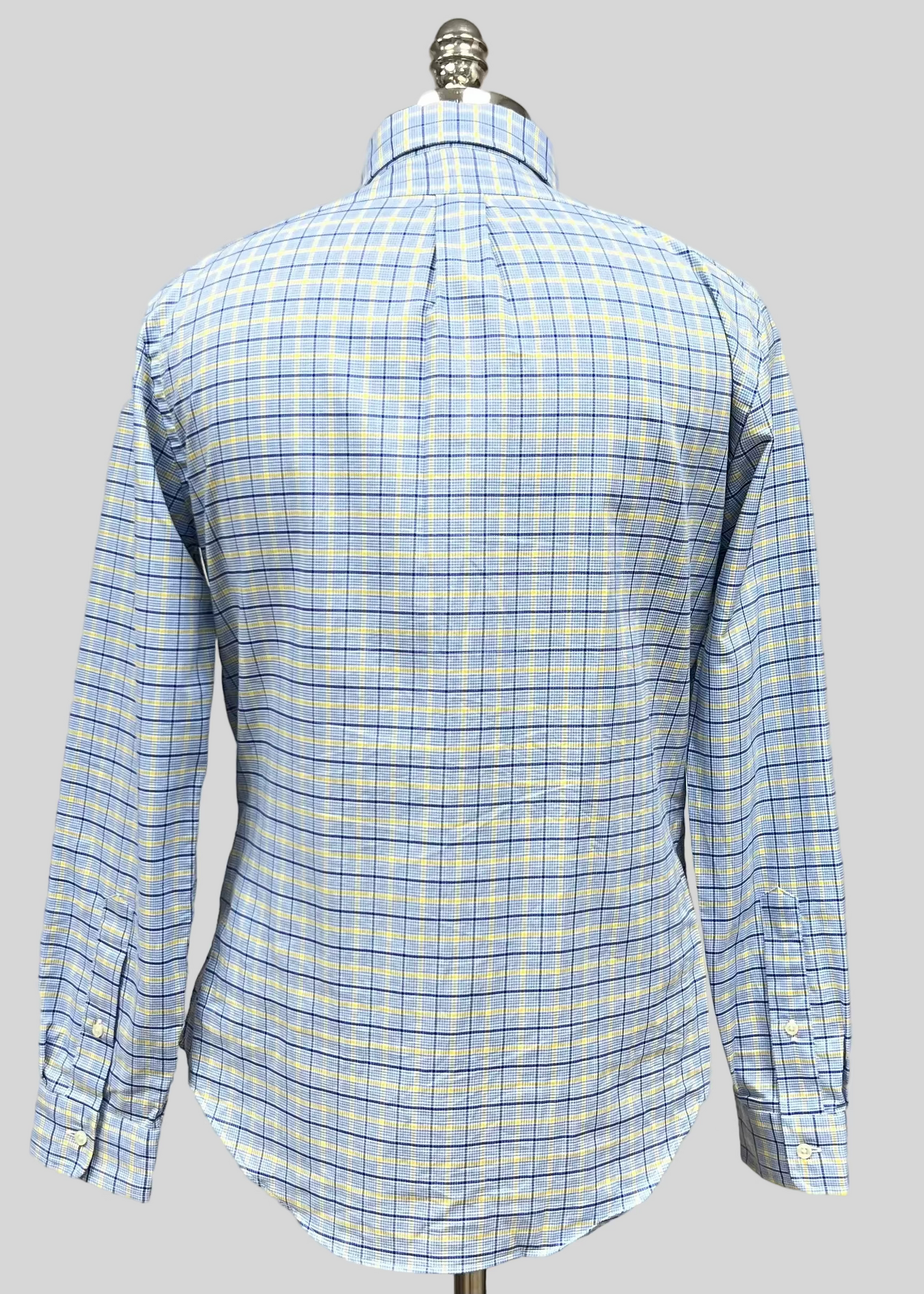 Camisa de botones Polo Ralph Lauren 🏇🏼 de cuadros en color celeste, azul y amarillo Talla M Entalle Regular