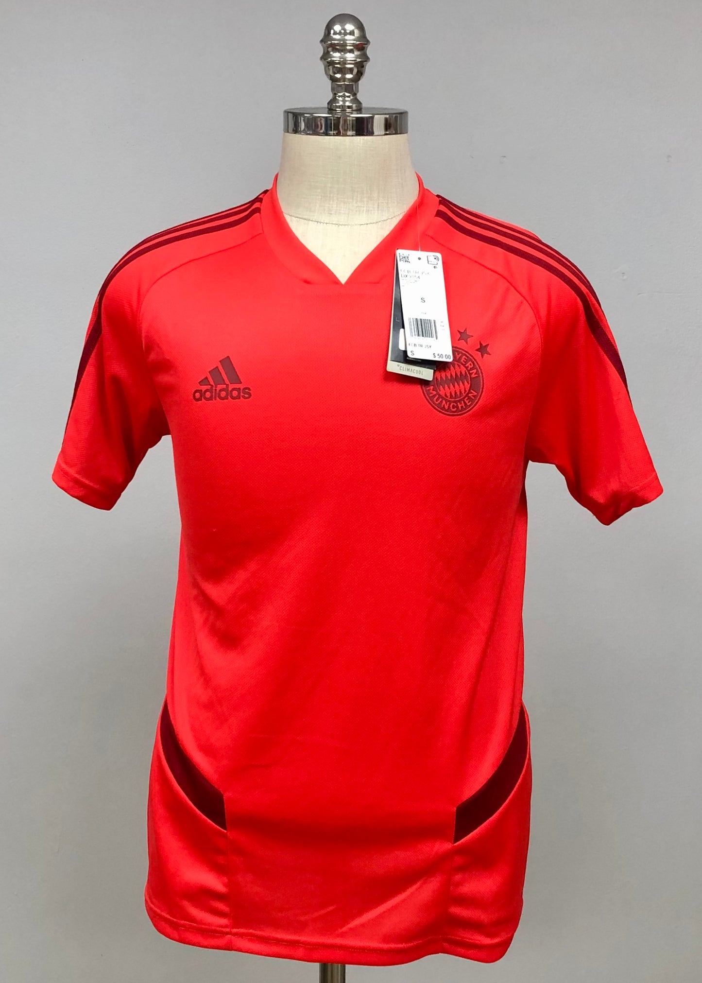 Camiseta de entrenamiento Adidas ⚽️ del Bayern Munich Rojo Active Maroon Talla Small