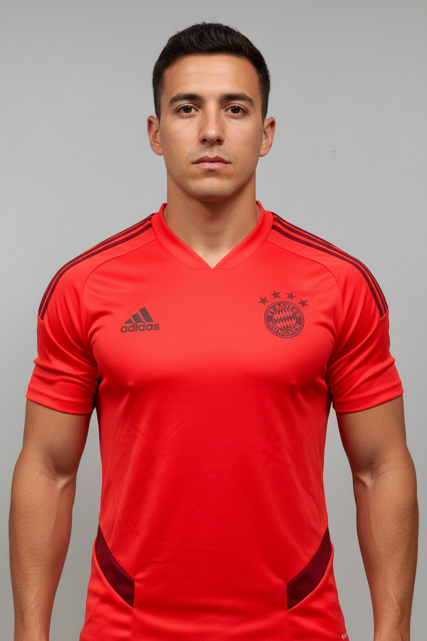 Camiseta de entrenamiento Adidas ⚽️ del Bayern Munich Rojo Active Maroon Talla Small