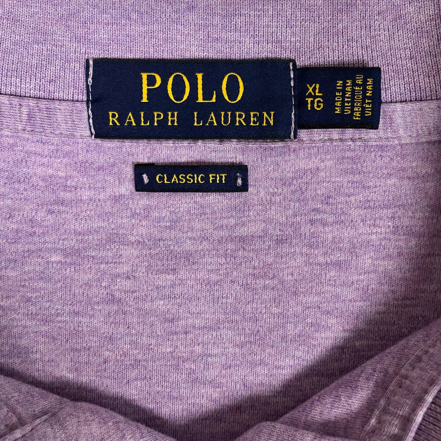 Camiseta Polo Ralph Lauren 🏇🏼 color Lila Talla XL Entalle Clásico