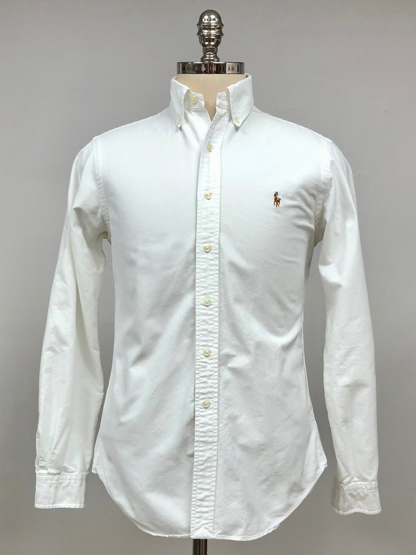 Camisa de botones Polo Ralph Lauren 🏇🏼 Oxford en color blanco Talla L Entalle Regular