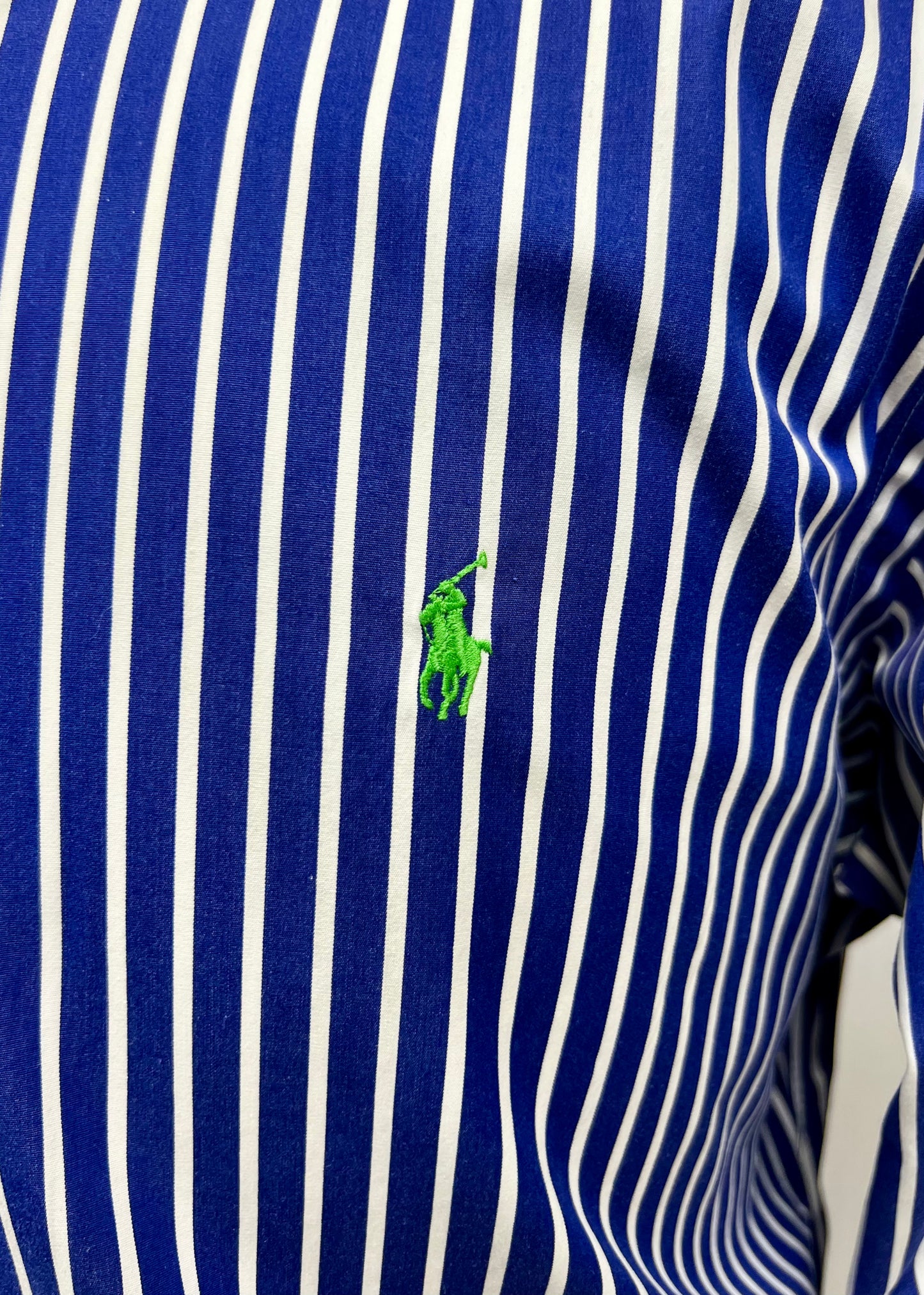 Camisa de botones Polo Ralph Lauren 🏇🏼 color azul de rayas en color Blanco Talla XL Entalle Clásico