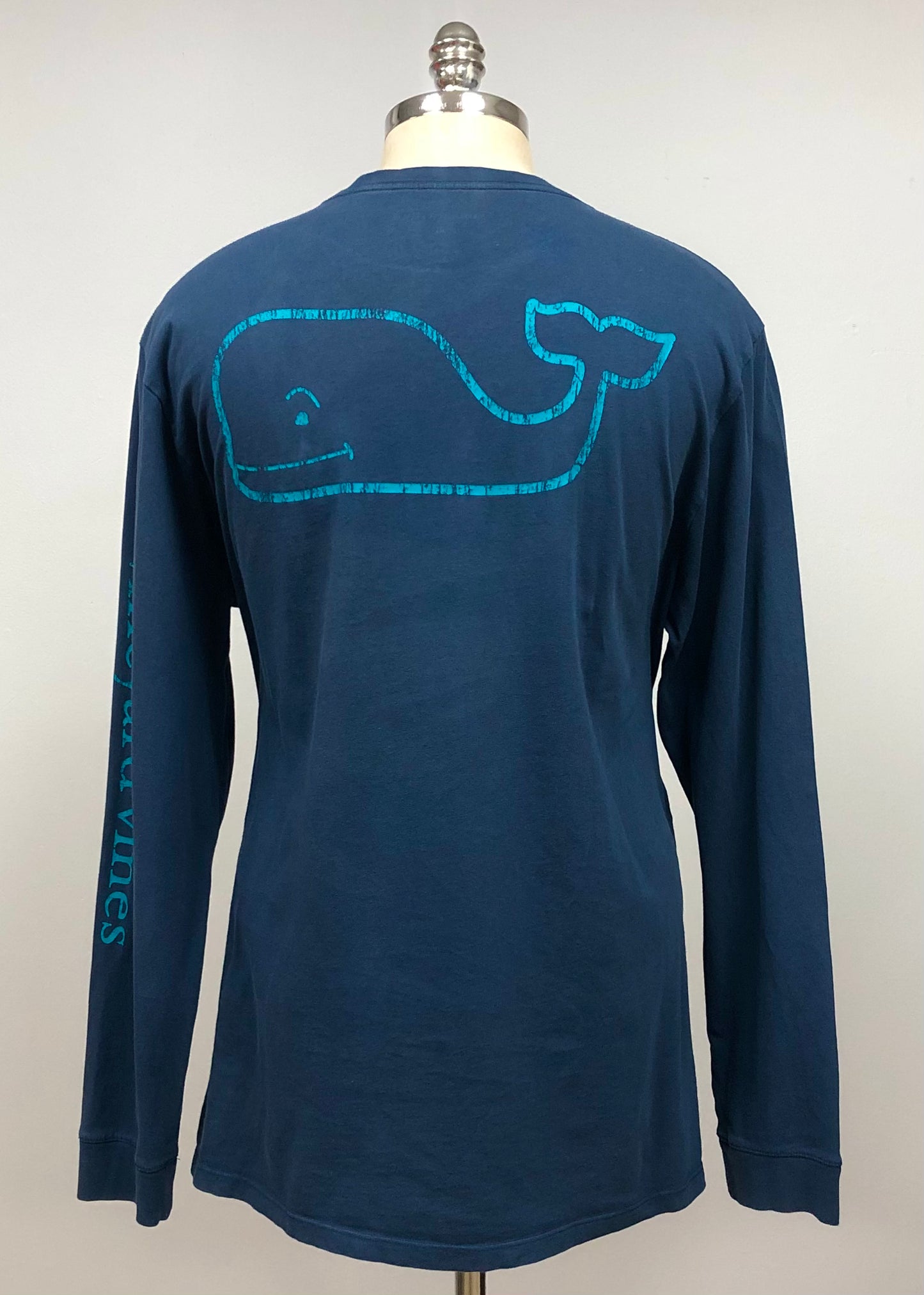 Camiseta de bolsillo Vineyard Vines 🐳 color azul oscuro con Diseño de ballena Talla XL