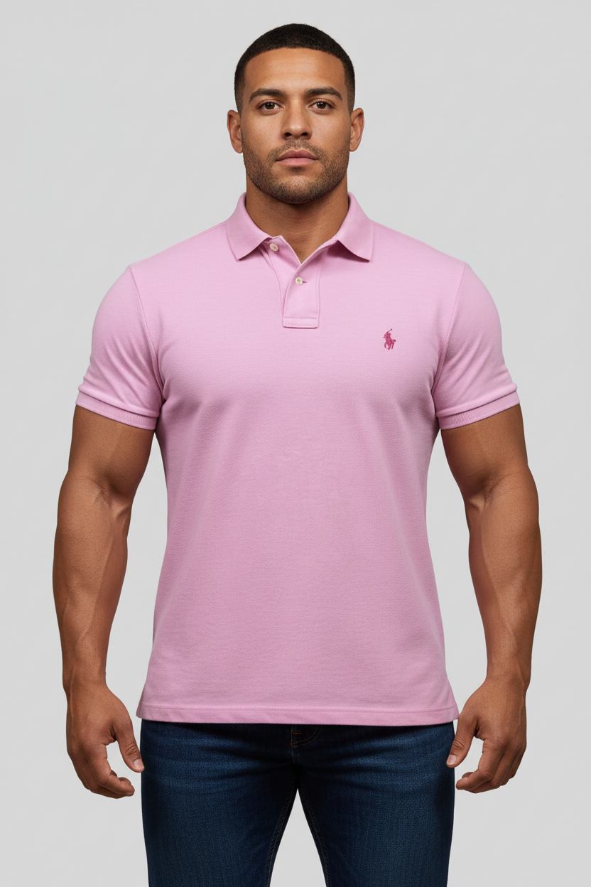Camiseta Polo Ralph Lauren 🏇🏼 color rosado Talla XXL Entalle Regular