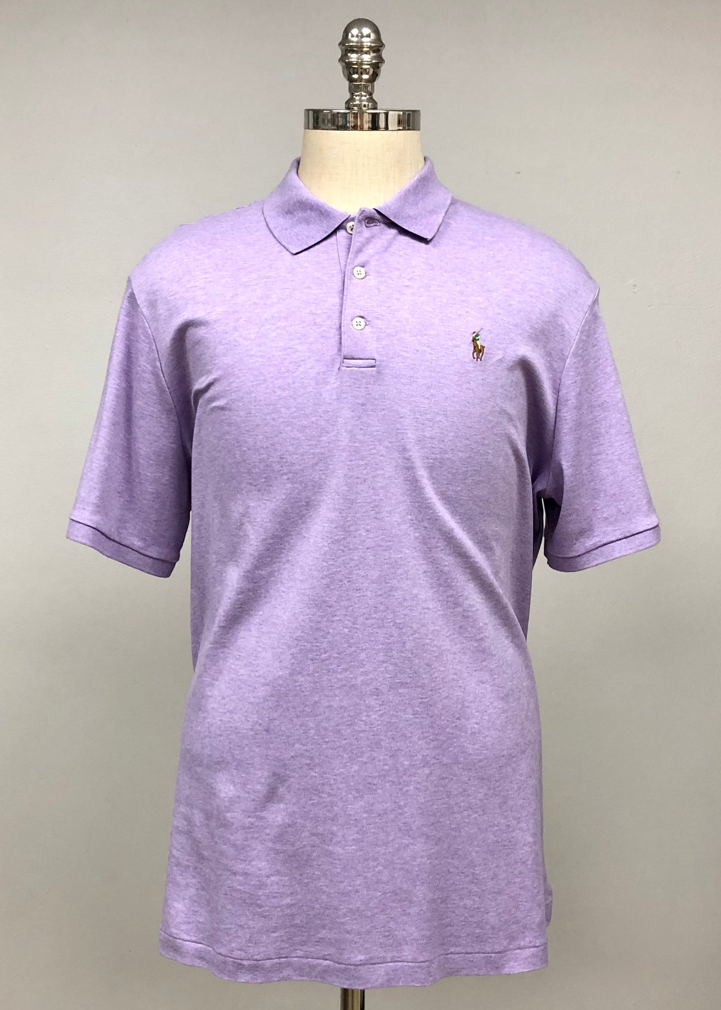 Camiseta Polo Ralph Lauren 🏇🏼 color Lila Talla XL Entalle Clásico