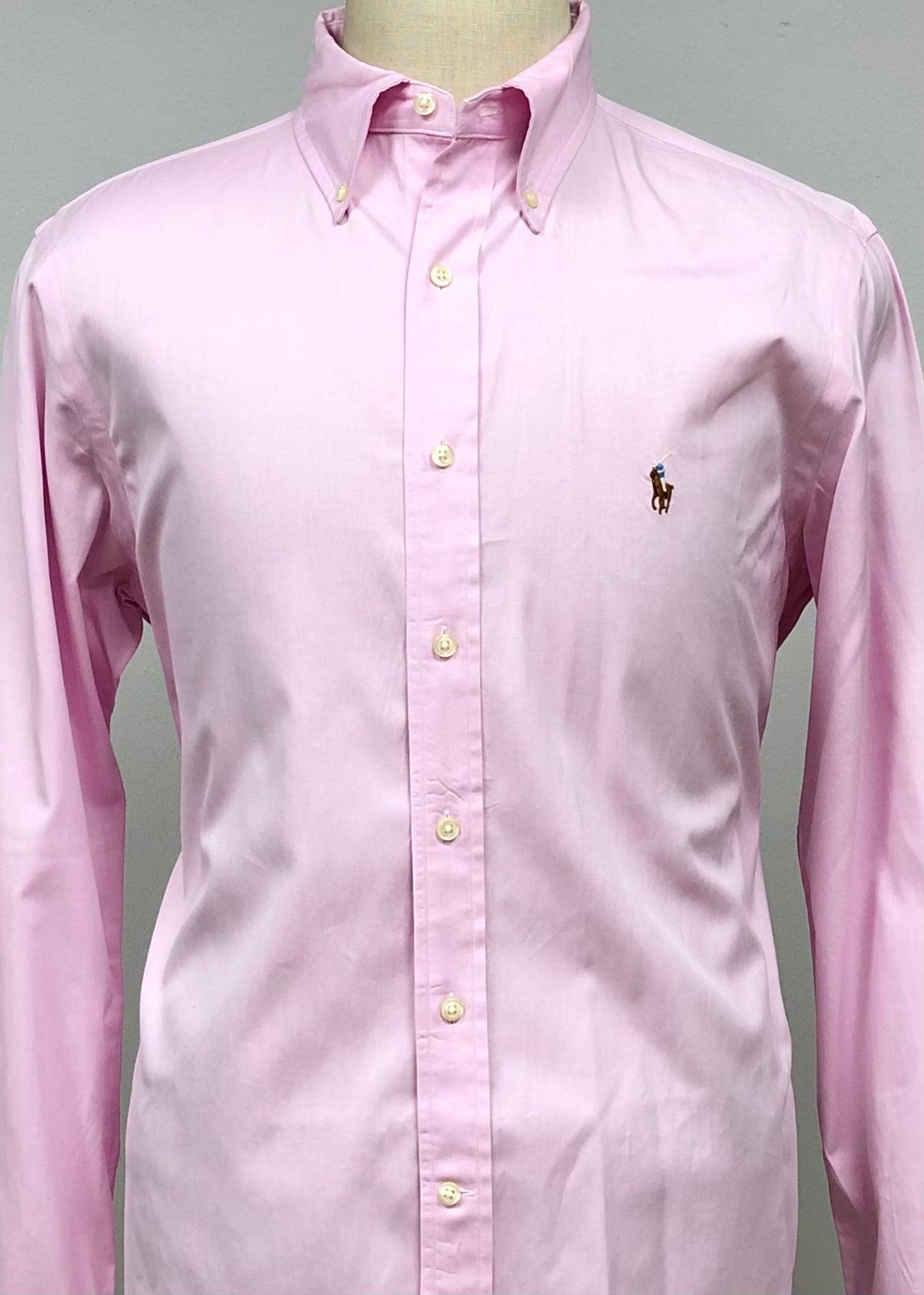 Camisa de botones Polo Ralph Lauren 🏇🏼 en color rosado claro Talla XXL Entalle Regular