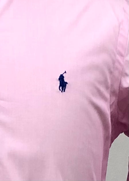 Camisa de botones Polo Ralph Lauren 🏇🏼 en color rosado claro Talla L Clásico