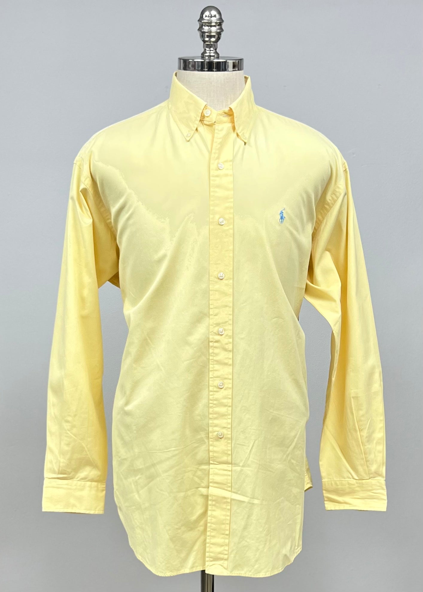 Camisa de botones Polo Ralph Lauren 🏇🏼 en color amarillo claro Talla XXL Entalle Regular