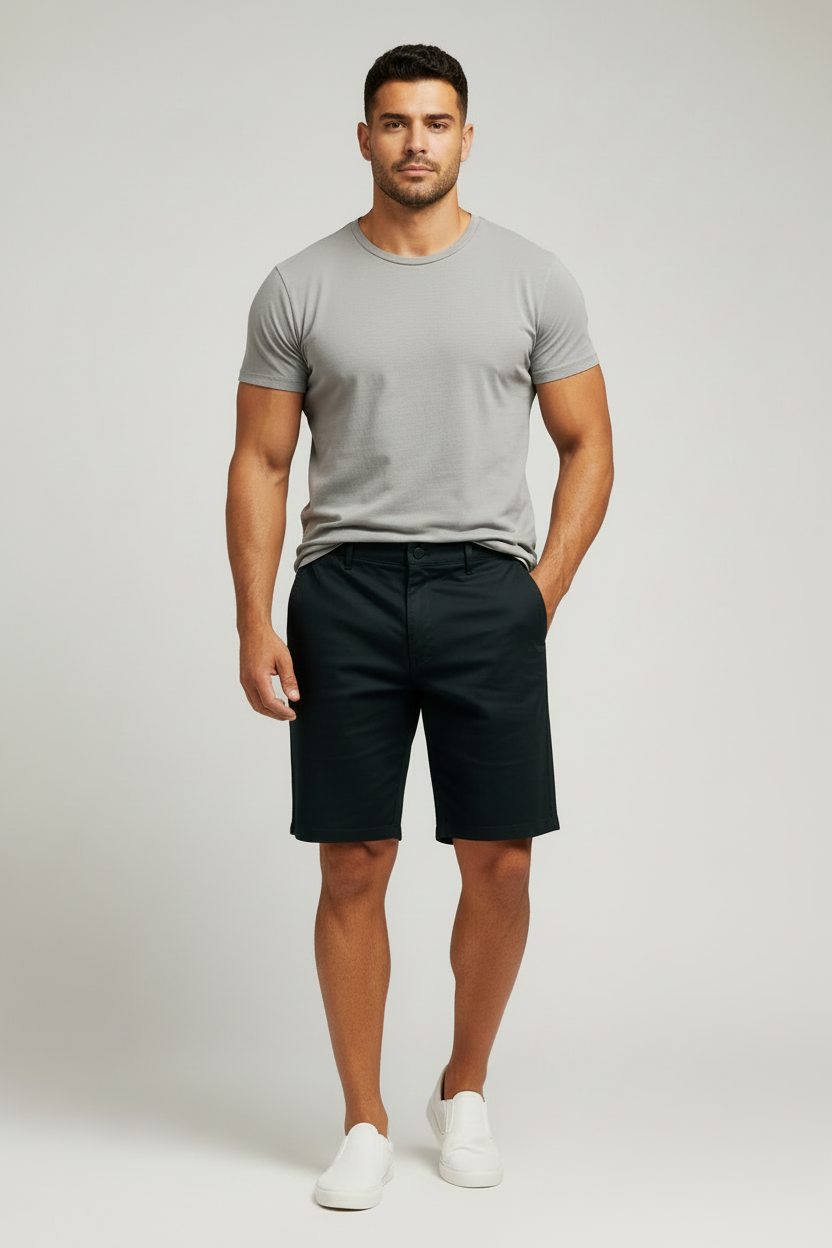 Short Casual Hurley 🏄🏽‍♂️ color negro entalle clásico talla 36