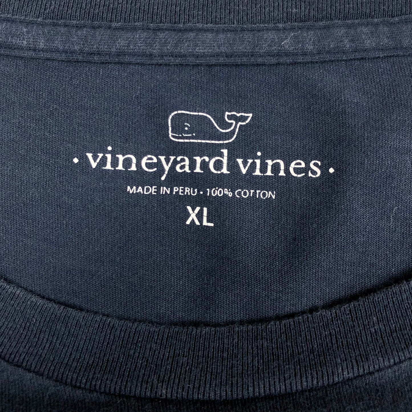 Camiseta de bolsillo Vineyard Vines 🐳 color azul oscuro con Diseño de ballena Talla XL