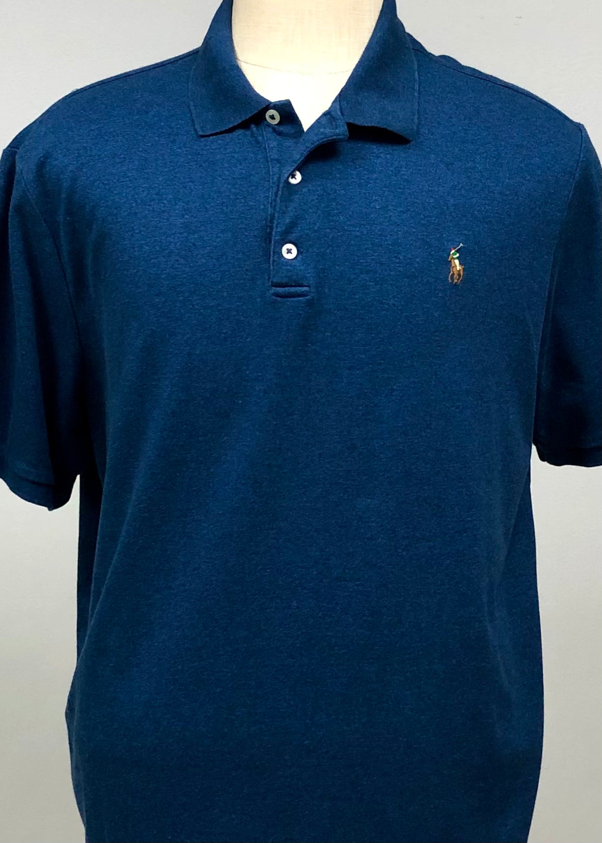 Camiseta Polo Ralph Lauren 🏇🏼color azul oscuro Talla XL Entalle Clásico