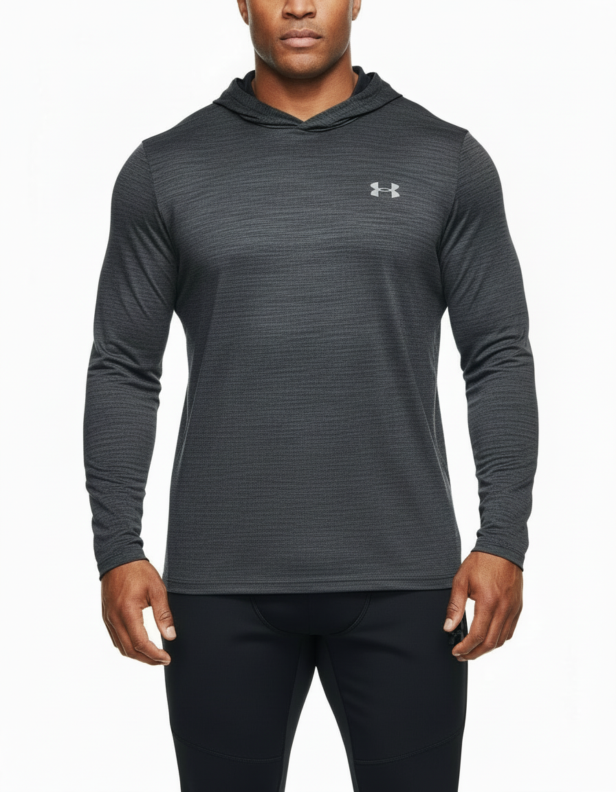 Sueter Jersey con capucha Under Armour 🏋🏽 color negro Talla M Entalle Regular