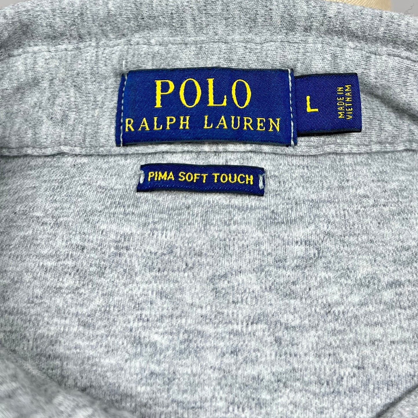 Camiseta Polo Ralph Lauren 🏇🏼 color gris Talla L Entalle Regular