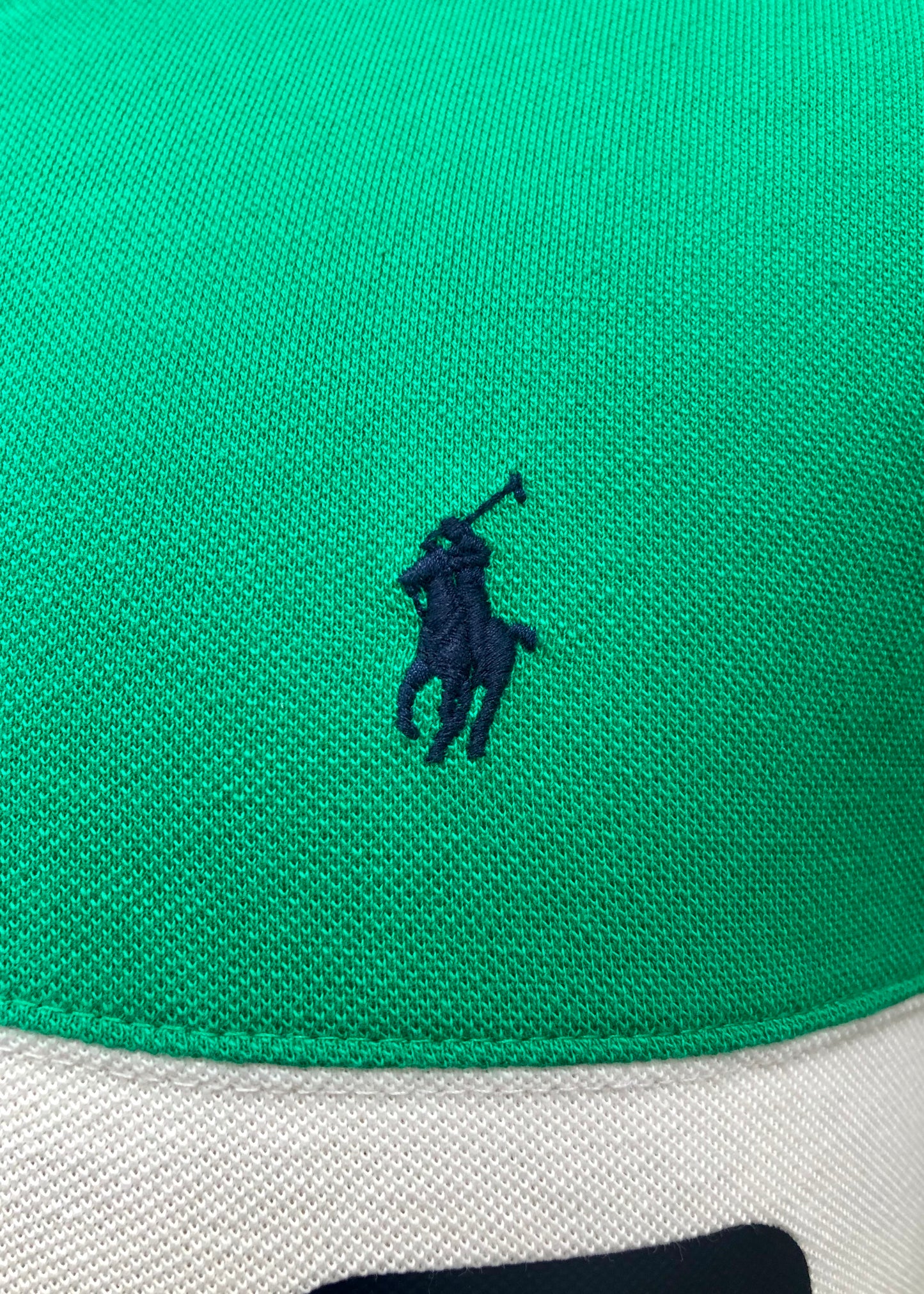 Camiseta Polo Ralph Lauren 🏇🏼 con franjas en color verde, blanco y azul navy Talla S Custom Slim Fit