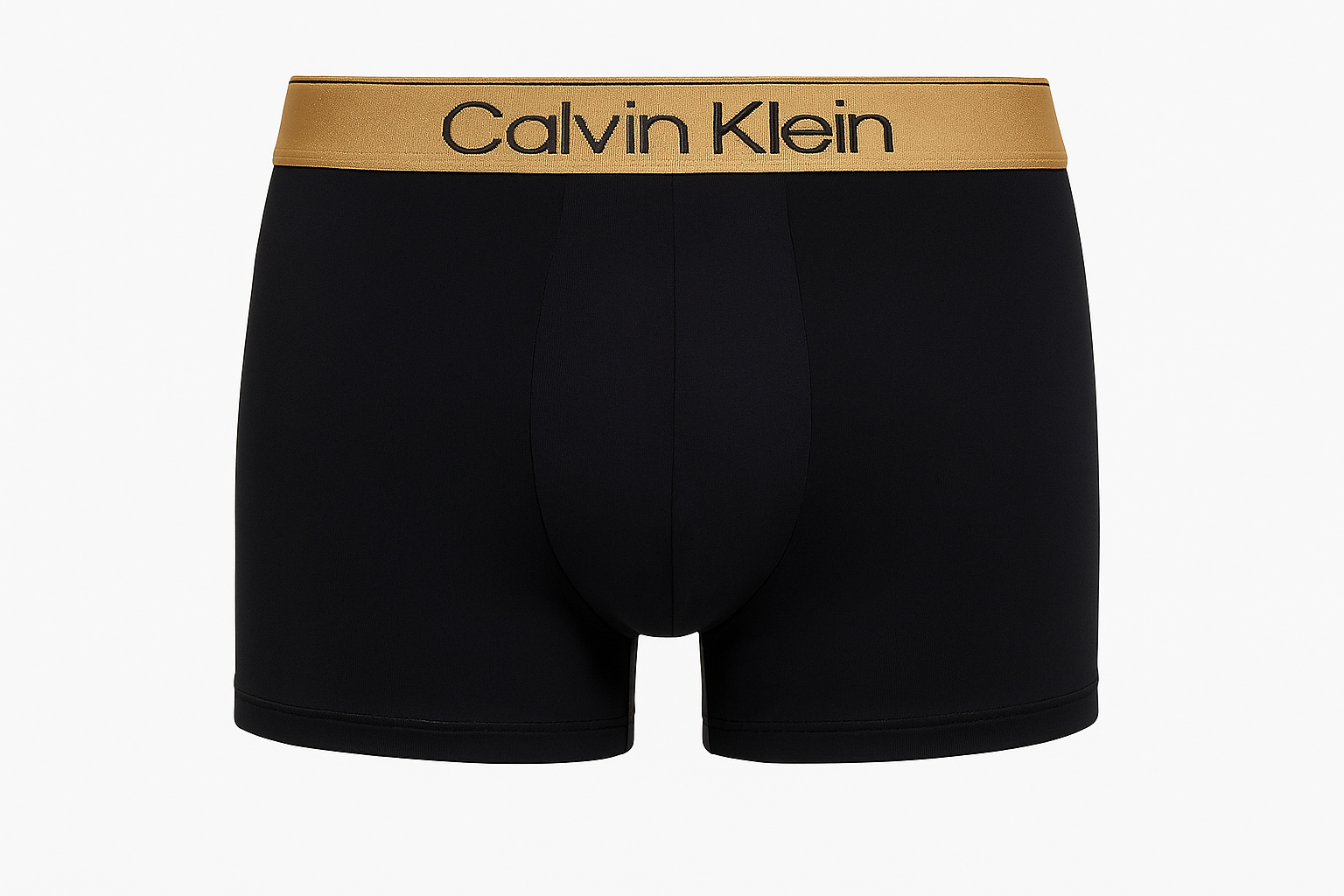 Imagen 2: Ghost mannequin - boxer brief negro con cintura dorada