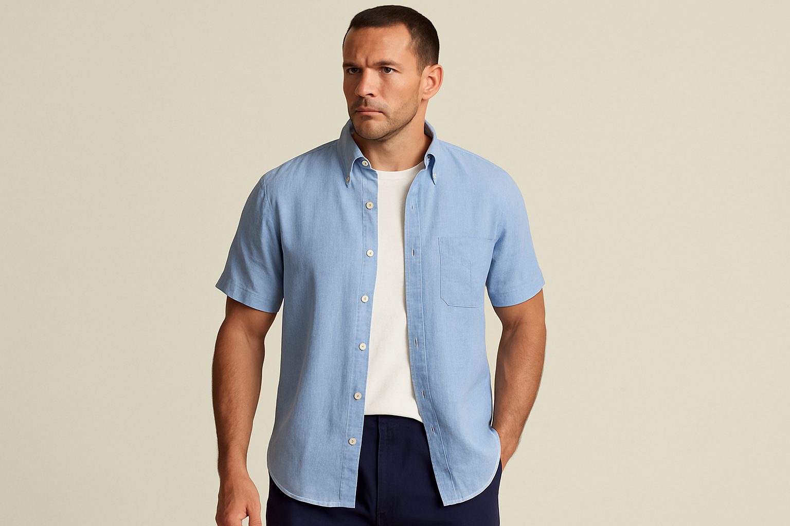 Imagen 2 - Look casual abierto sobre camiseta