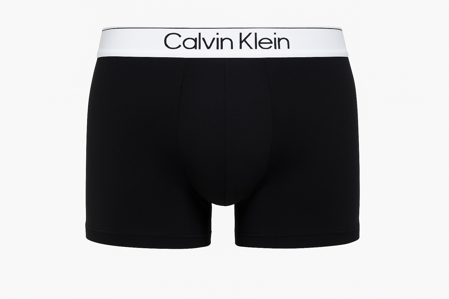 Imagen 4: Ghost mannequin - boxer brief negro con cintura blanca