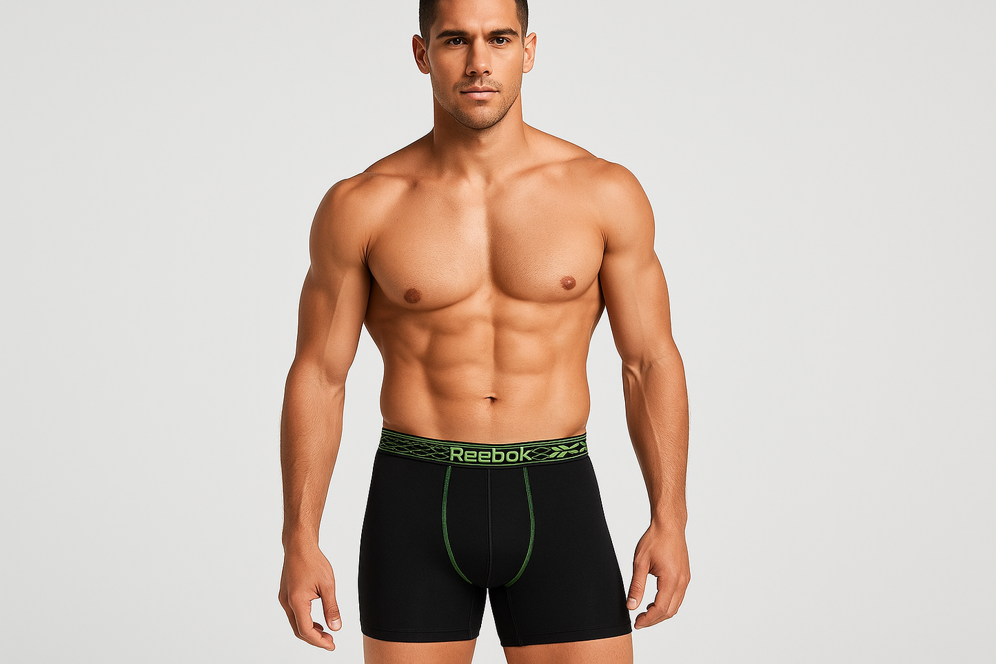 Imagen 4 repetida - Modelo L vista frontal boxer negro