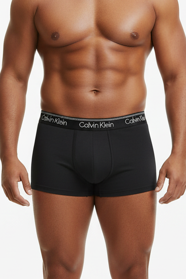 Boxer Briefs Calvin Klein de Microfibra - Tela ligera en color negro en Talla XL
