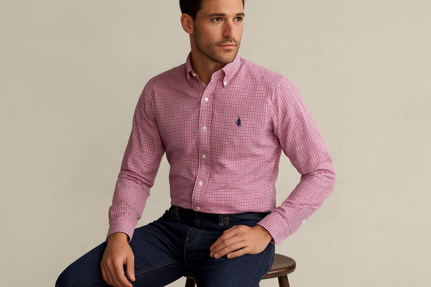 Imagen 5 - Modelo sentado en taburete vintage