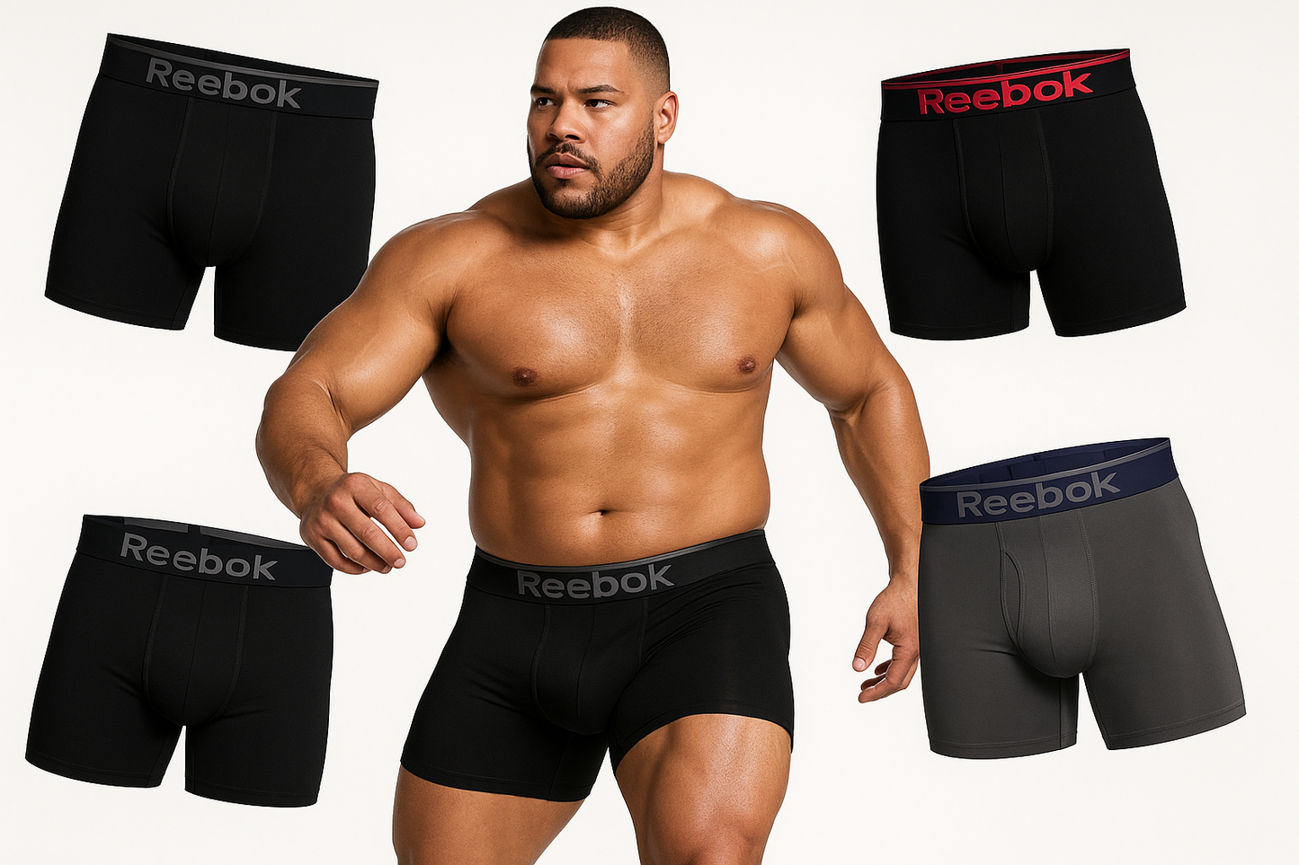 Imagen 5: Portada dinámica con modelo XL atlético y 3-pack flotante