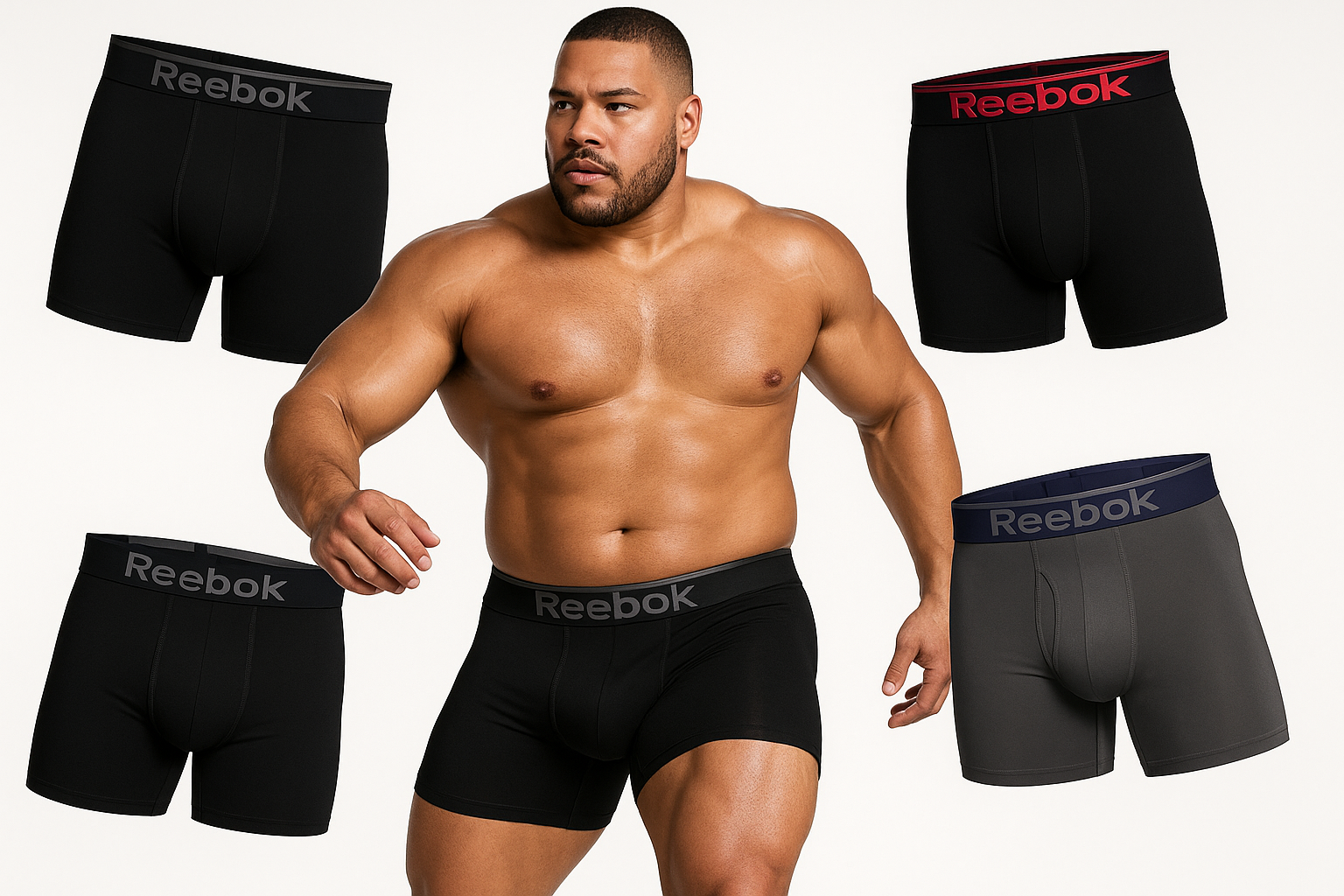 Imagen 5: Portada dinámica con modelo XL atlético y 3-pack flotante