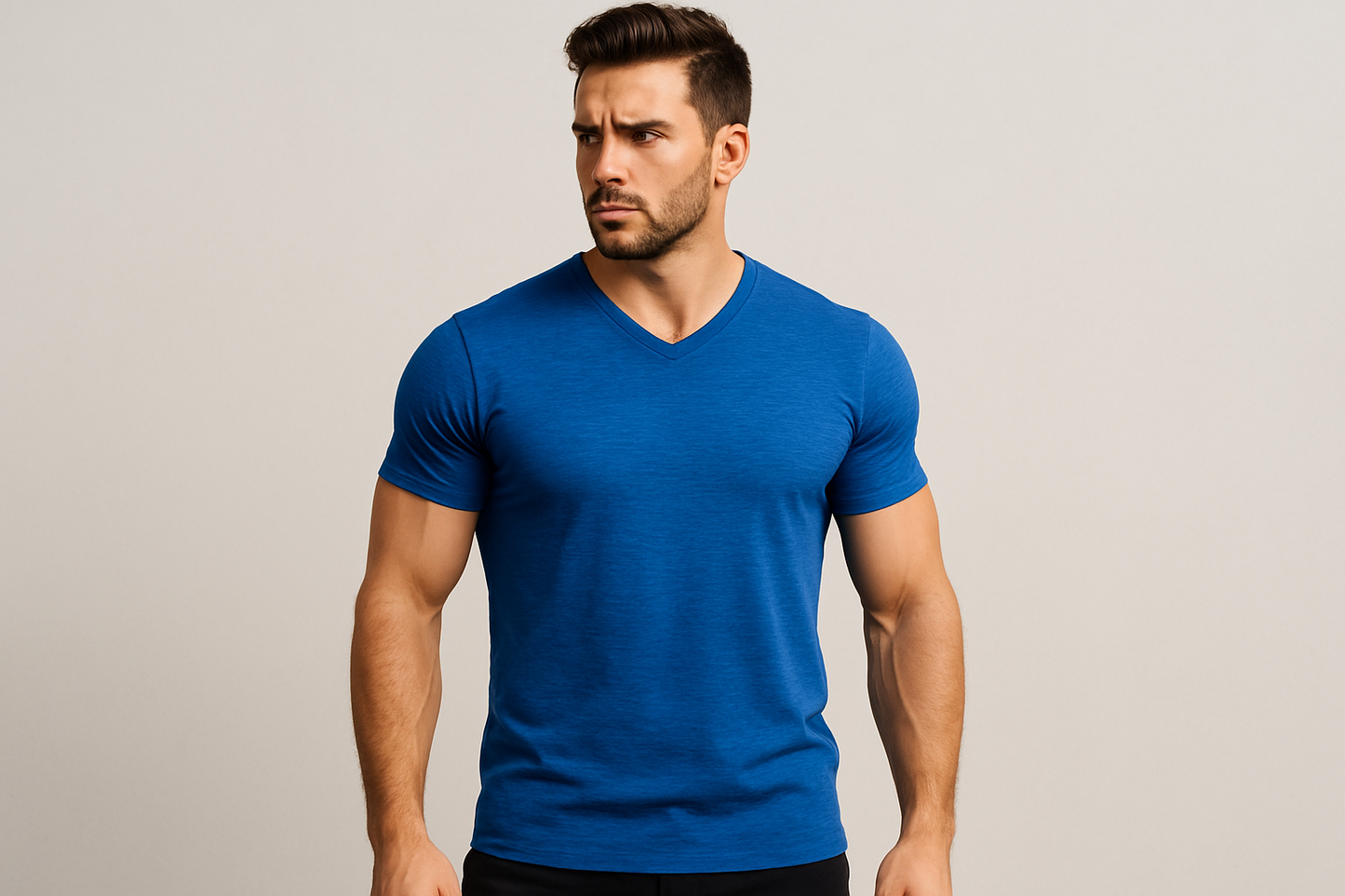 Imagen con modelo atlético musculoso