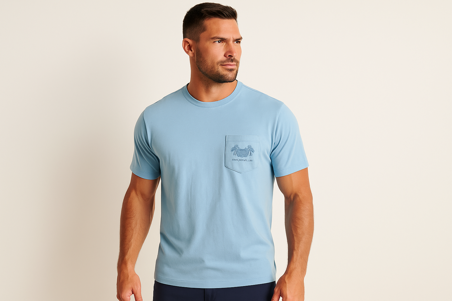 Imagen con modelo atlético musculoso